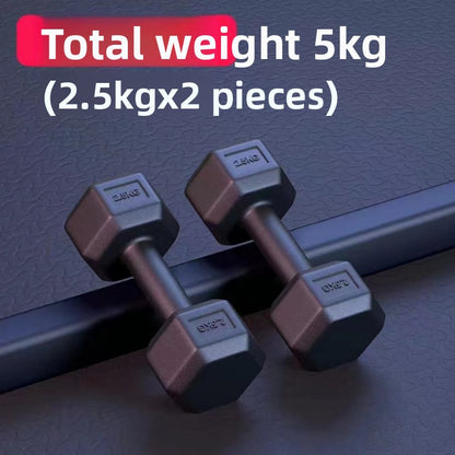 Hexagonal Cement Dumbbells for Home Fitness