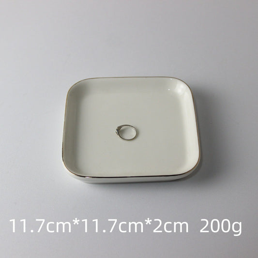 Hexagonal Ceramic Jewelry Display Tray
