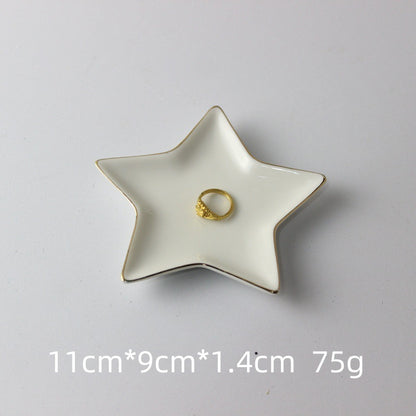 Hexagonal Ceramic Jewelry Display Tray