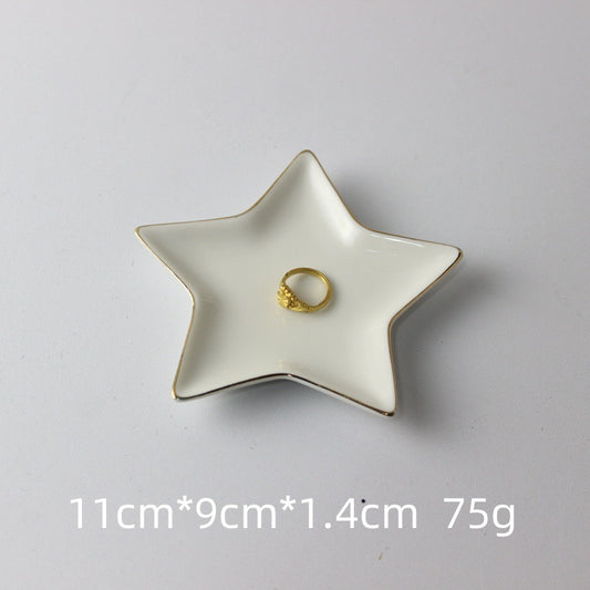Hexagonal Ceramic Jewelry Display Tray
