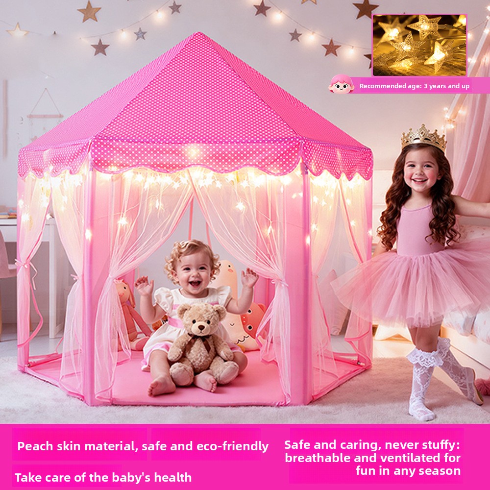Hexagonal Children Play Tent with Mesh Windows