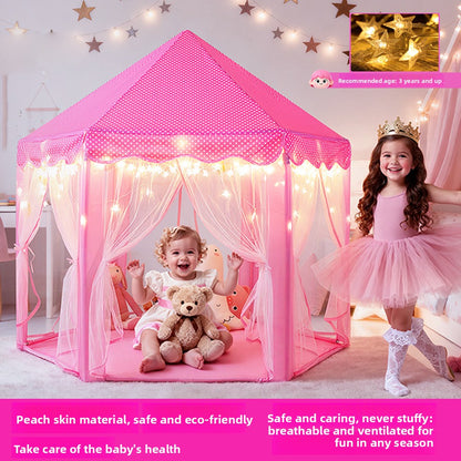 Hexagonal Children Play Tent with Mesh Windows
