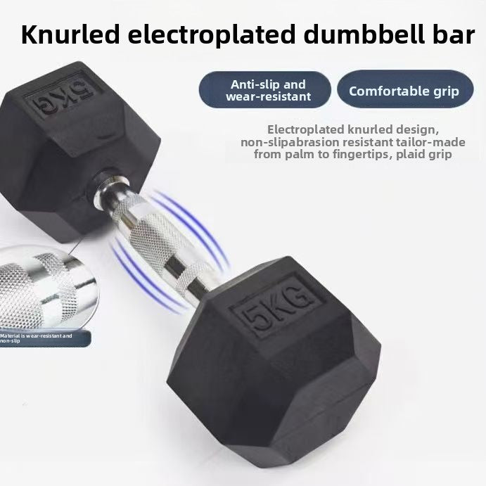 Hexagonal Coated Dumbbell