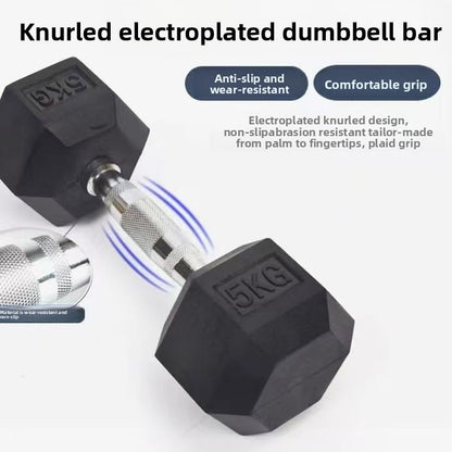 Hexagonal Coated Dumbbell