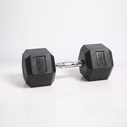 Hexagonal Coated Dumbbell
