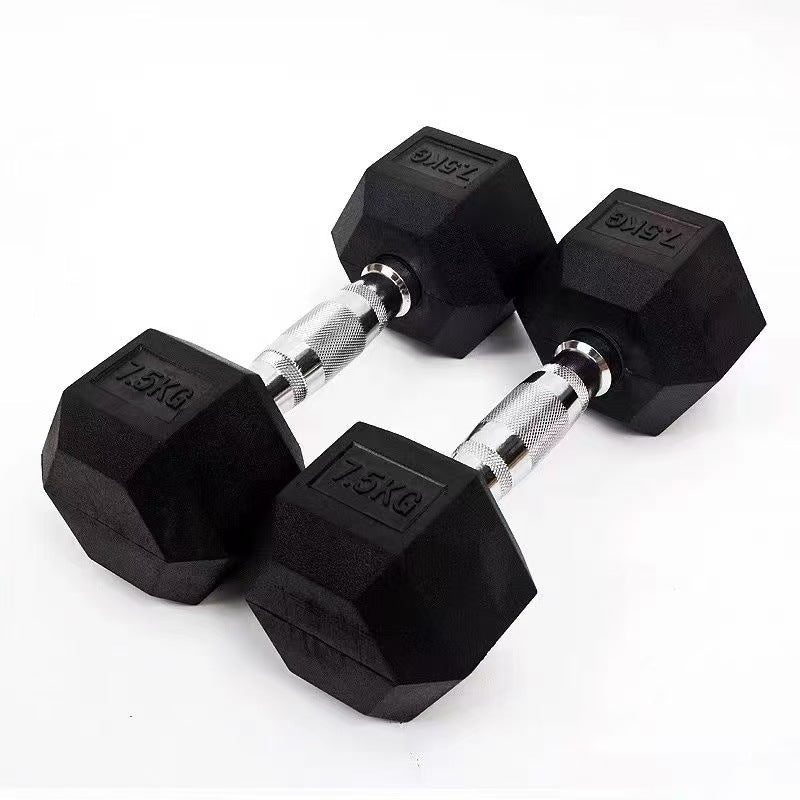 Hexagonal Coated Dumbbell