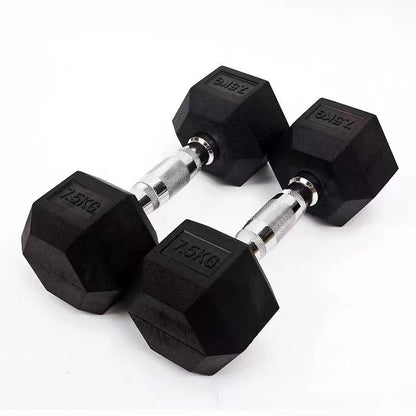 Hexagonal Coated Dumbbell
