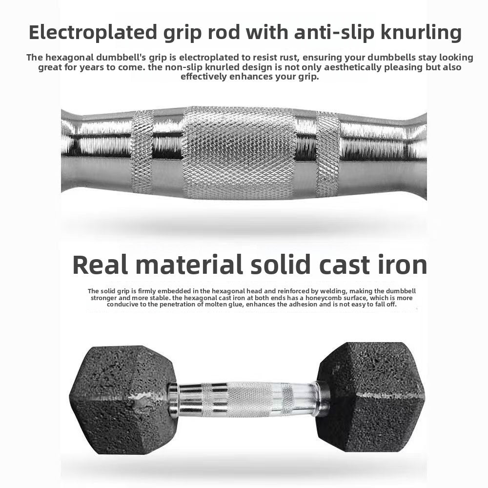 Hexagonal Coated Dumbbell