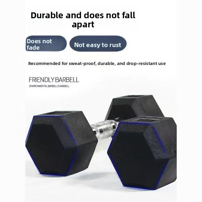 Hexagonal Coated Dumbbell