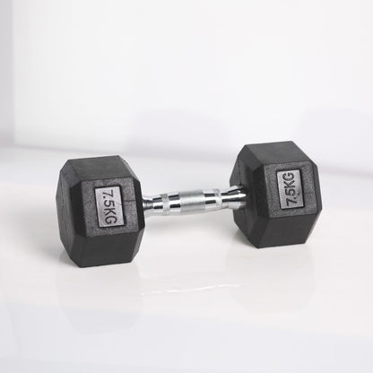 Hexagonal Coated Dumbbell