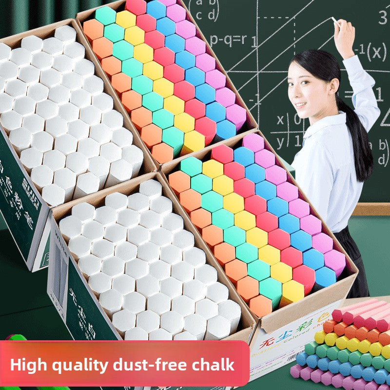 Hexagonal Dustless Chalk for School Education