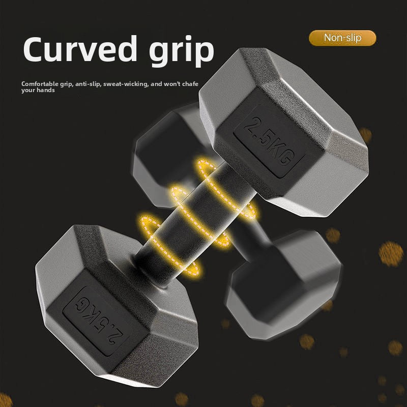 Hexagonal Fitness Dumbbells