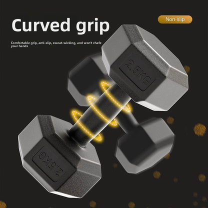 Hexagonal Fitness Dumbbells