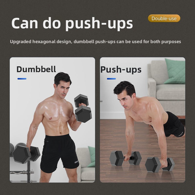 Hexagonal Fitness Dumbbells