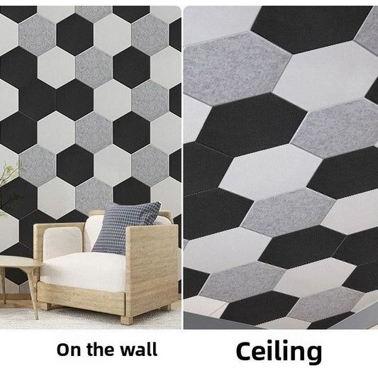 Hexagonal grille acoustic panel