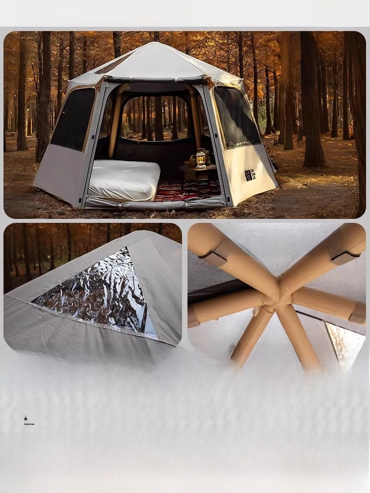 Hexagonal Inflatable Camping Tent