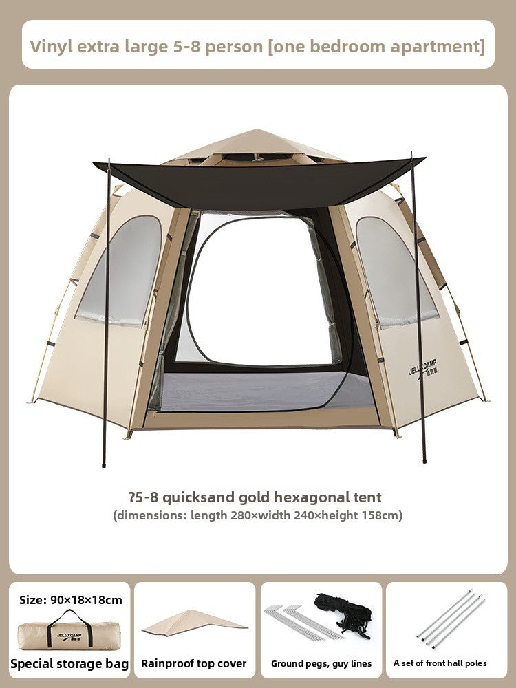 Hexagonal Instant Pop Up Camping Tent