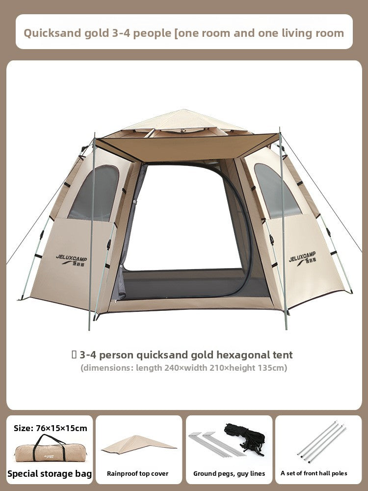 Hexagonal Instant Pop Up Camping Tent