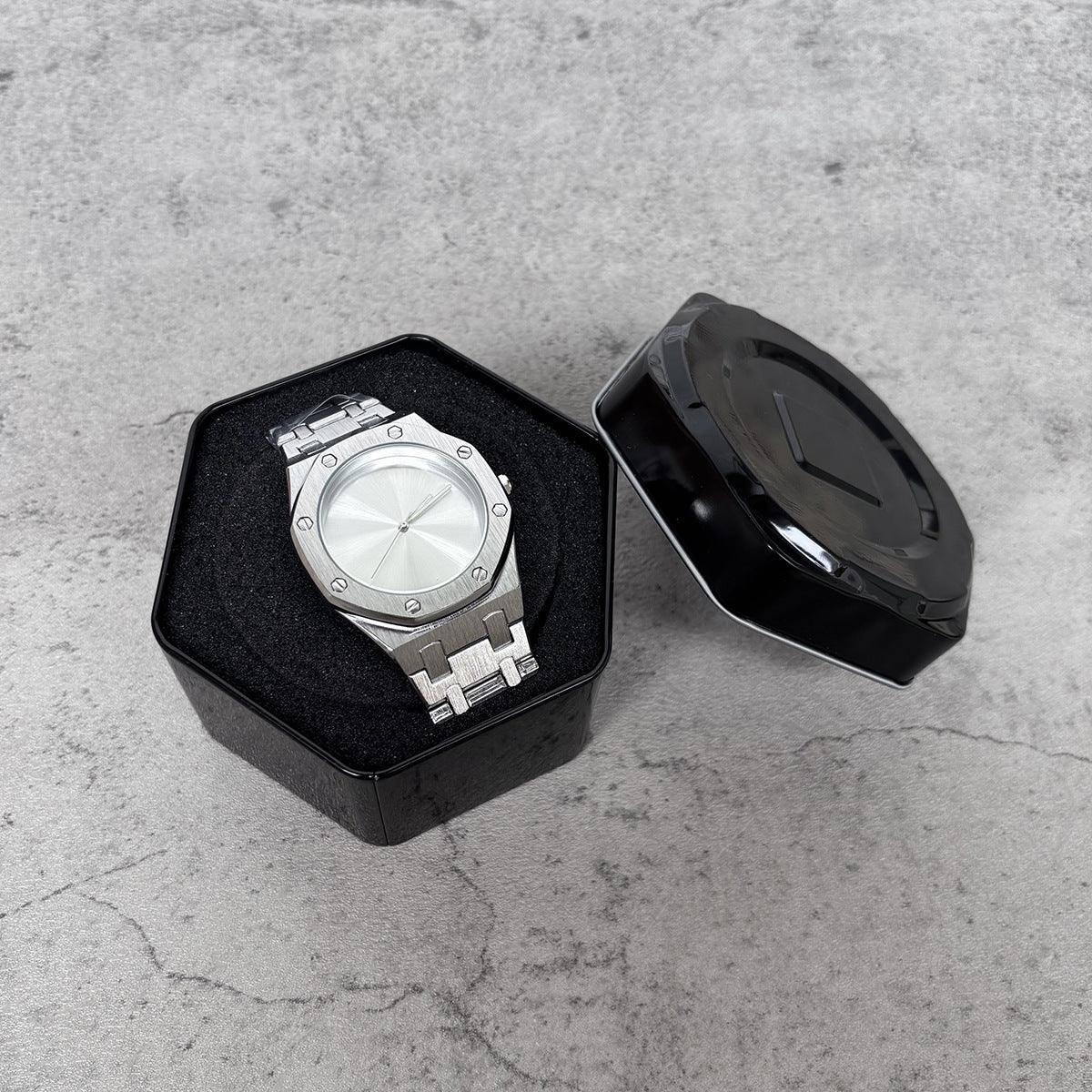 Hexagonal Iron Watch Gift Box