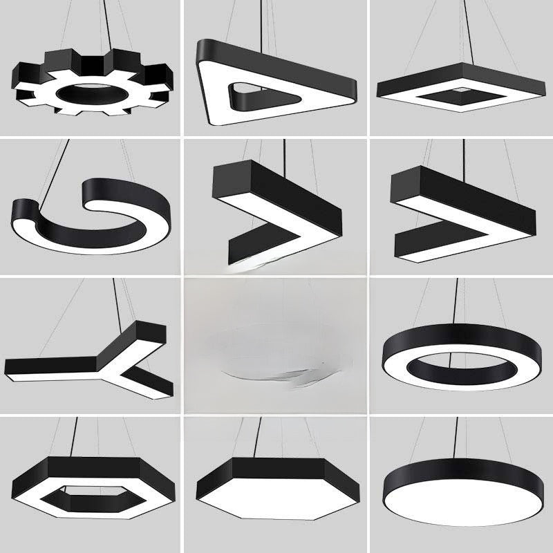 Hexagonal LED Ceiling Light Industrial Style