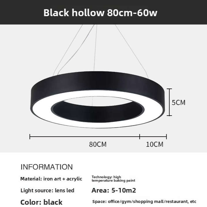 Hexagonal LED Ceiling Light Industrial Style