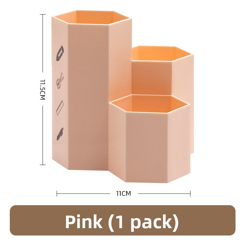 hexagonal pen holder