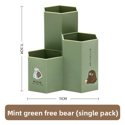 hexagonal pen holder