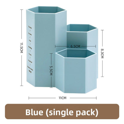 hexagonal pen holder