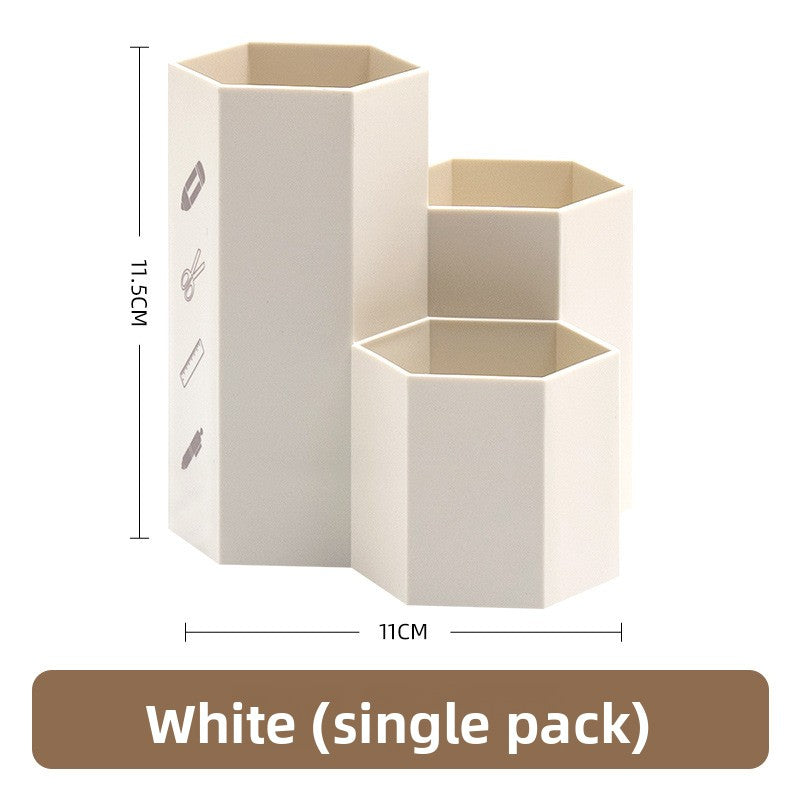 hexagonal pen holder