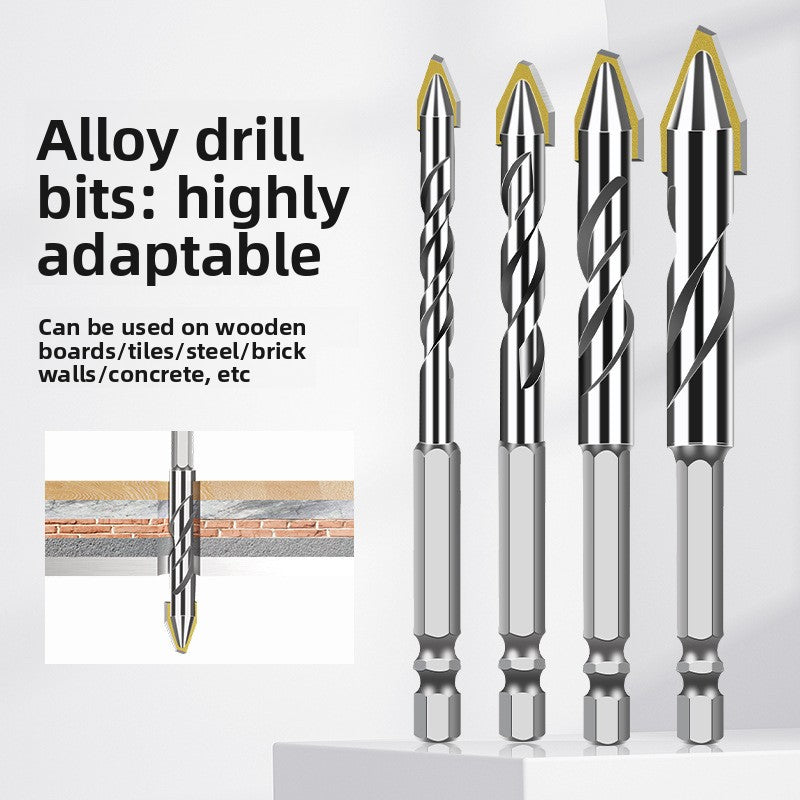 Hexagonal shank eccentric drill