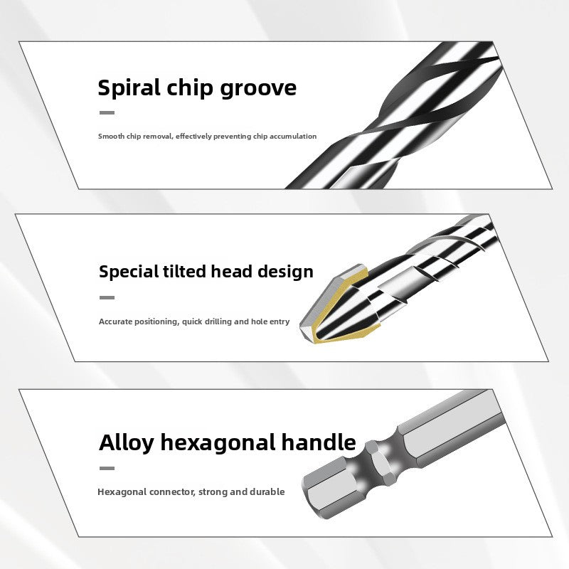 Hexagonal shank eccentric drill