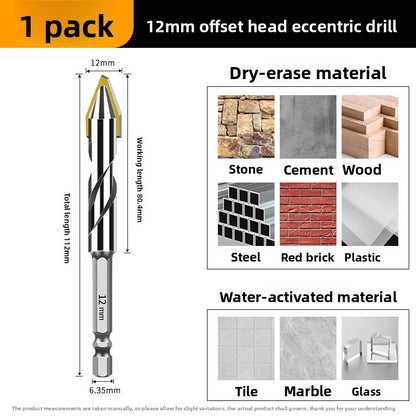 Hexagonal shank eccentric drill