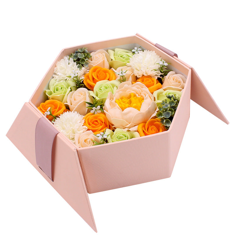 Hexagonal Soap Rose