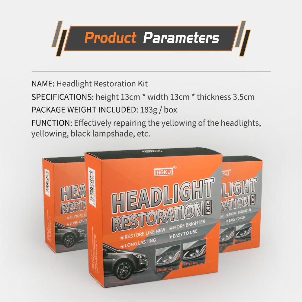 HGKJ Headlight Restoration Kit Headlight Refresher Kit