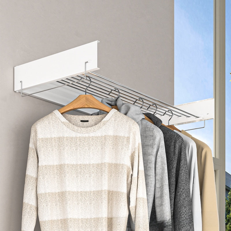 Hidden clothes drying rack