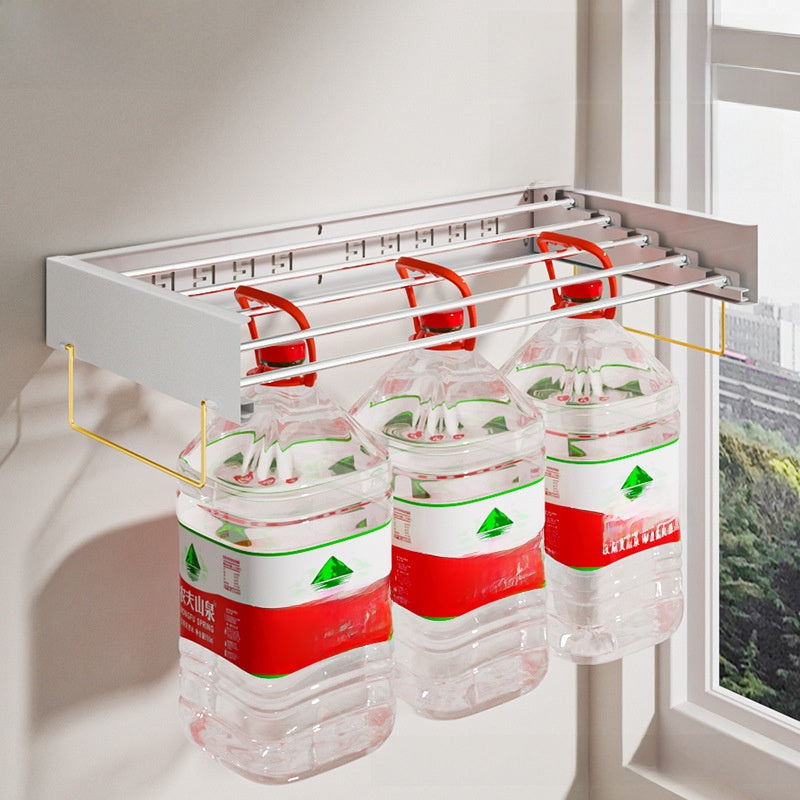 Hidden clothes drying rack