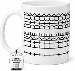 White cup pattern foam box