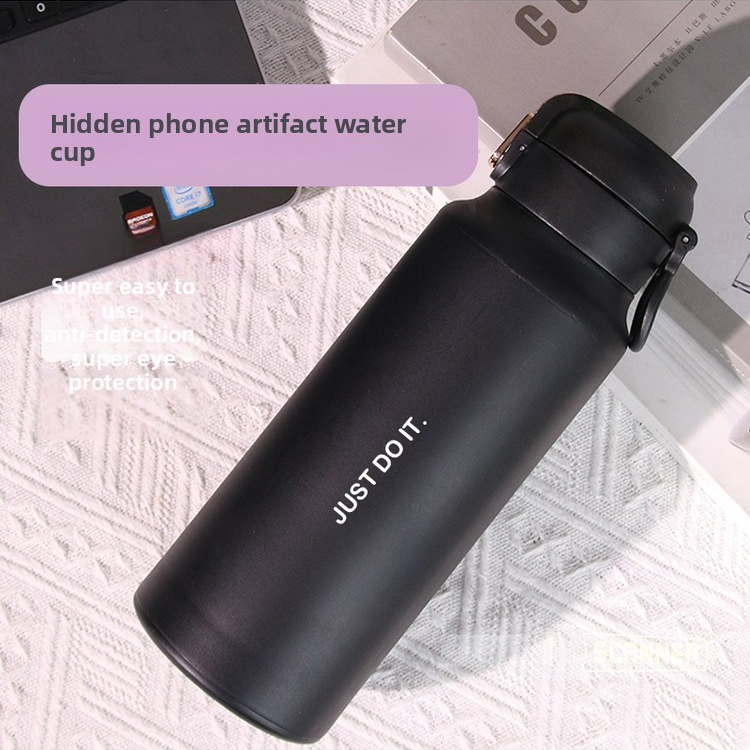 Hidden Phone Water Bottle with Secret Compartment