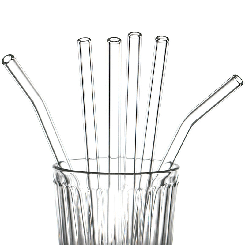 High borosilicate transparent glass straw