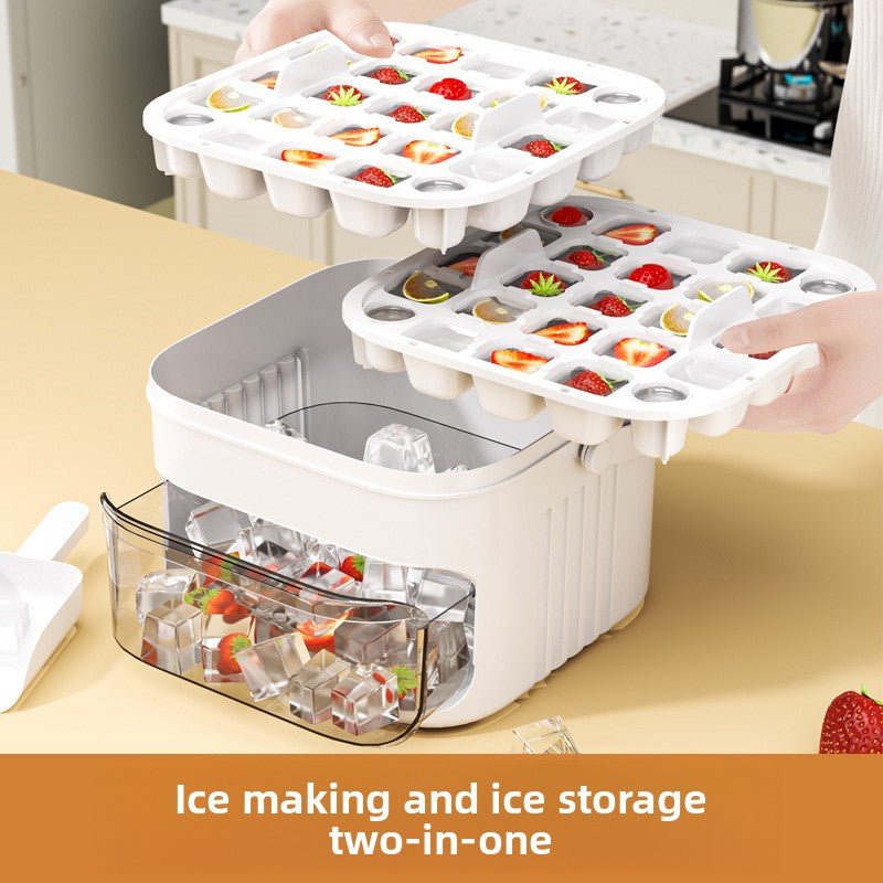 High-Capacity Ice Storage Refrigerator