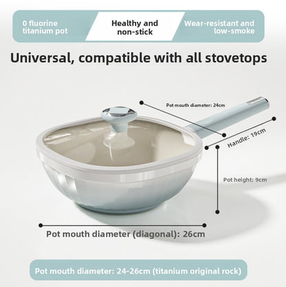 High-capacity, wear-resistant, multi-functional non-stick pan