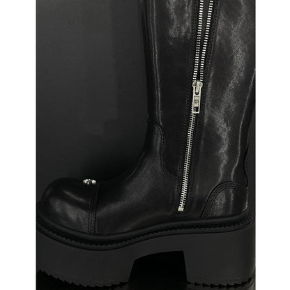 High-crowned thick-soled knight boots