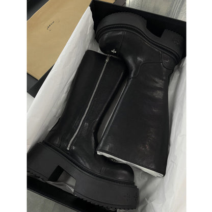 High-crowned thick-soled knight boots