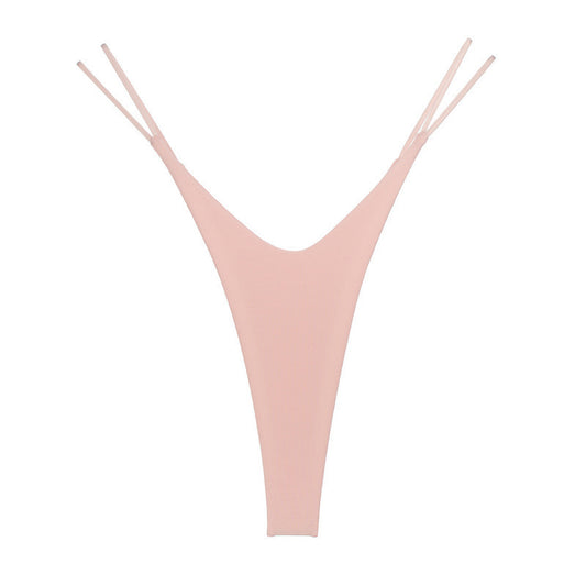High-cut thong panties