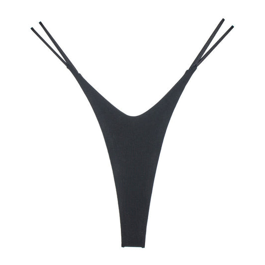 High-cut thong panties
