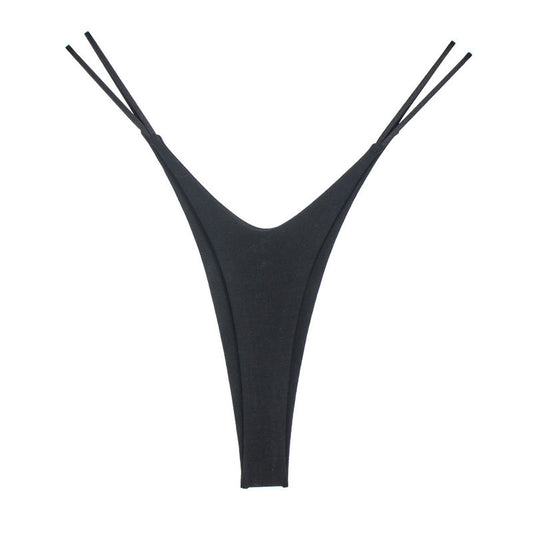 High-cut thong panties