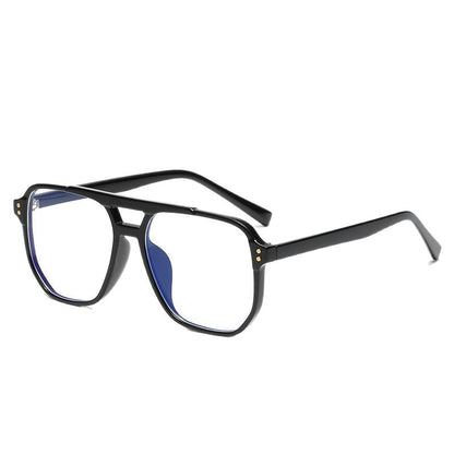 High-definition blue-light-blocking plain glasses suitable for bare-faced wear