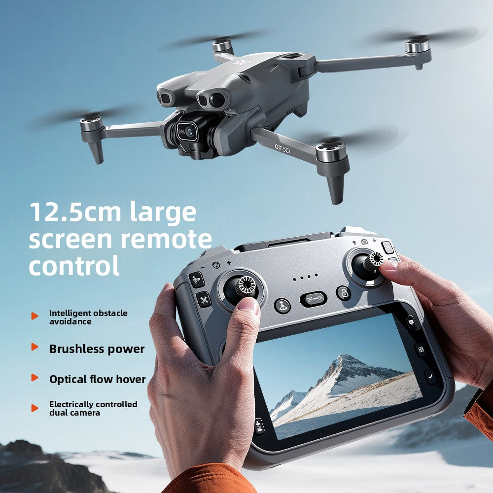 High-definition drone with built-in screen