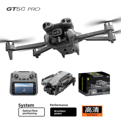 High-definition drone with built-in screen