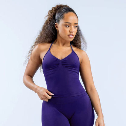 High-Elastic Halterneck Sports Bra